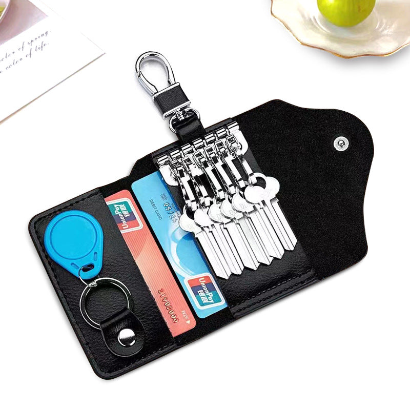 Wholesale Waist Hanging Multifunctional Men's Cowhide Key Bag